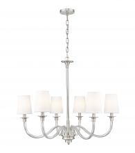 Z-Lite 1950-6BN - 6 Light Chandelier