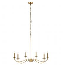  2301-42RB - 6 Light Chandelier