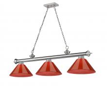 Z-Lite 2306-3BN-ARBG - 3 Light Billiard