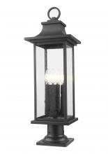  5017PHBR-533PM-BK - 4 Light Outdoor Pier Mounted Fixture