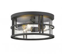  570F-BK - 3 Light Outdoor Flush Mount