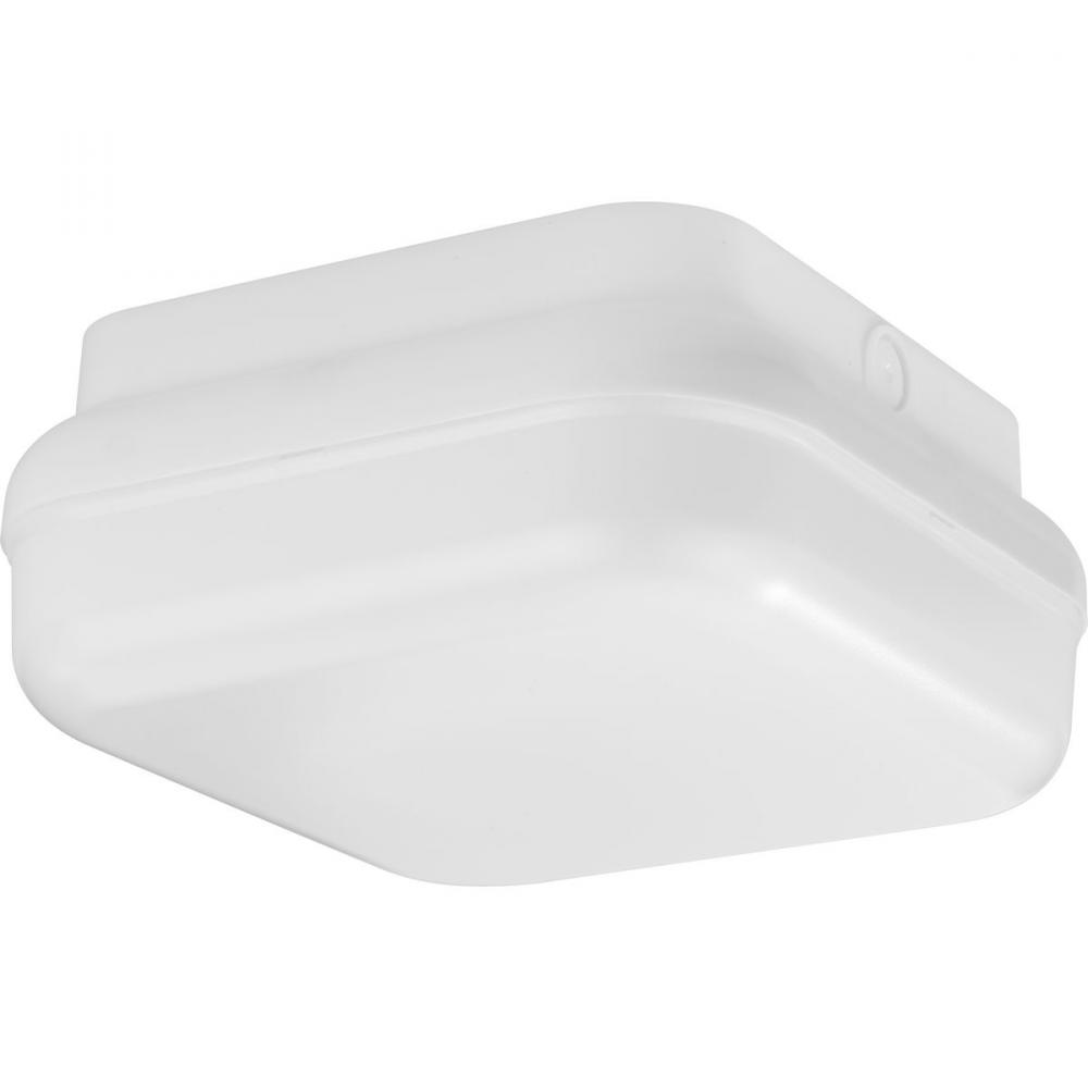 Hard Nox Collection White 10" Square Flush Mount Light