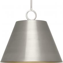 Progress P500368-009 - Parkhurst Collection Three-Light New Traditional Brushed Nickel Metal Pendant Light