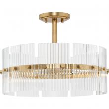  P500456-205 - Seville Collection Four-Light Soft Gold Contemporary Pendant