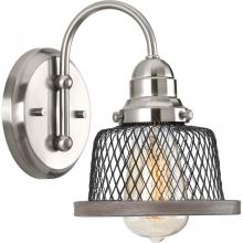  P300042-009 - Tilley Collection One-Light Brushed Nickel Coastal Bath Vanity Light