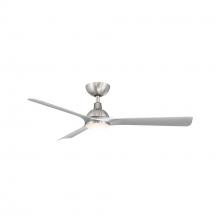  F-104L-BN/SL - GAGE 52 BRUSHED NICKEL WITH SILVER BLADES WITH LUMINAIRE