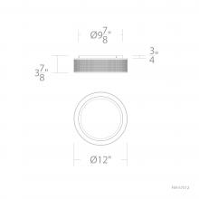 WAC US FM-57512-27-BK - Grille Flush Mount Light