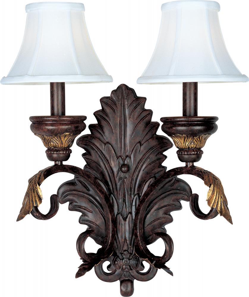 Two Light Windsor Bronze Wall Light