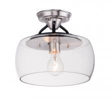  26129CLBKSN - Goblet-Semi-Flush Mount