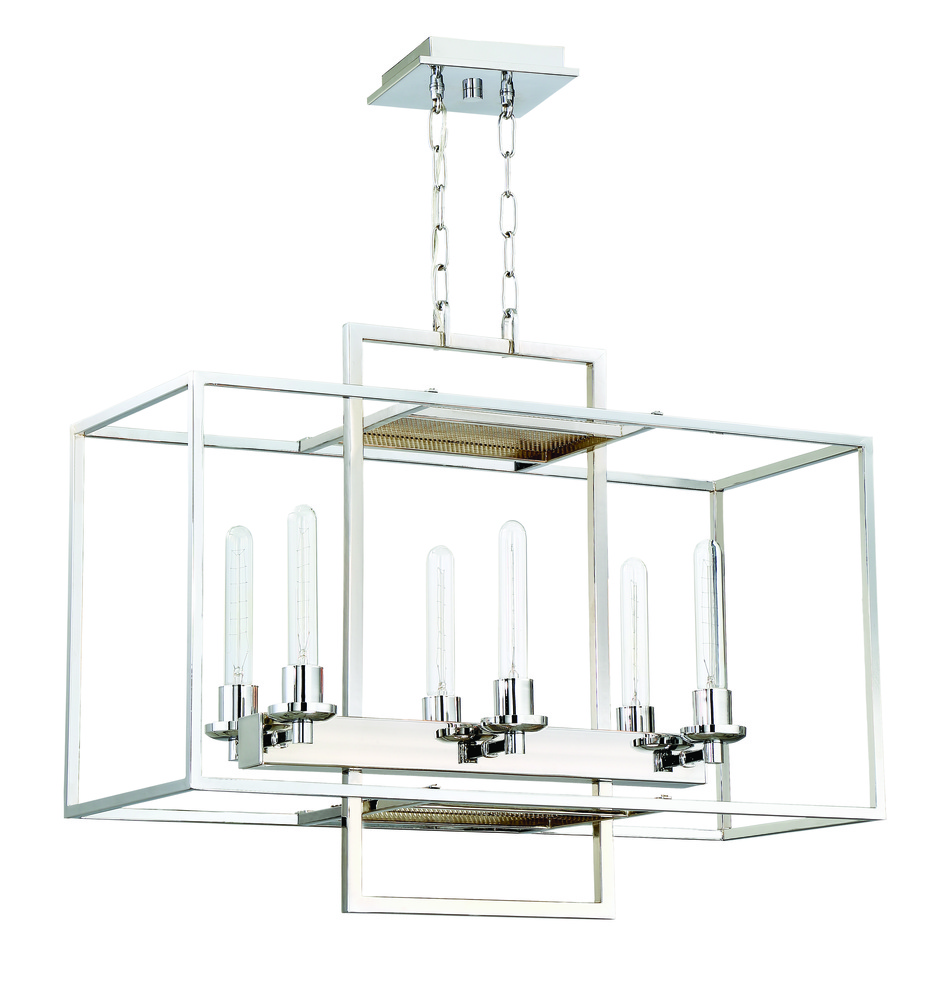 6 Light Linear Chandelier