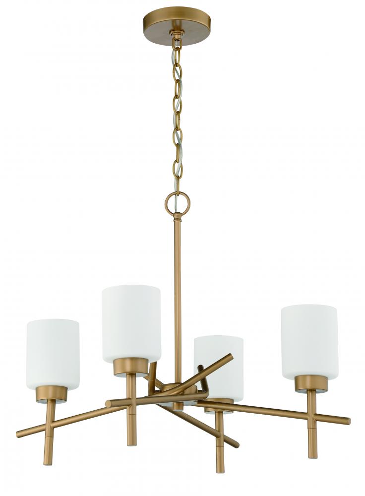 Cadence 4 Light Chandelier in Soft Gold