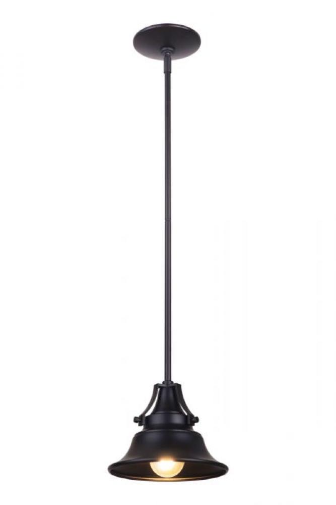 Union 1 Light Large Outdoor Pendant in Midnight