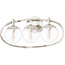  45503-PLN - Piltz 3 Light Vanity in Polished Nickel