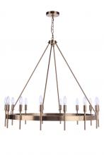 Craftmade 54314-SB - Larrson 14 Light Chandelier in Satin Brass