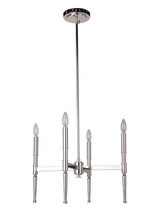 Craftmade 44624-PLN - 4 Light Chandelier