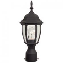  Z265-TB - Bent Glass 1 Light Outdoor Post Mount in Matte Textured