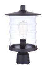 Craftmade ZA3625-MN - Canon 1 Light Outdoor Post Mount in Midnight