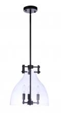 Craftmade 55893-FB - Chardonnay 3 Light Pendant in Flat Black