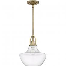  P640LB1 - 1 Light Mini Pendant with Rods in Legacy Brass