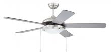  NIK52BNK5 - 52" Nikia in Brushed Polished Nickel w/ Brushed Nickel/Walnut Blades