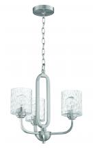 Craftmade 54223-BNK - Collins 3 Light Chandelier in Brushed Polished Nickel