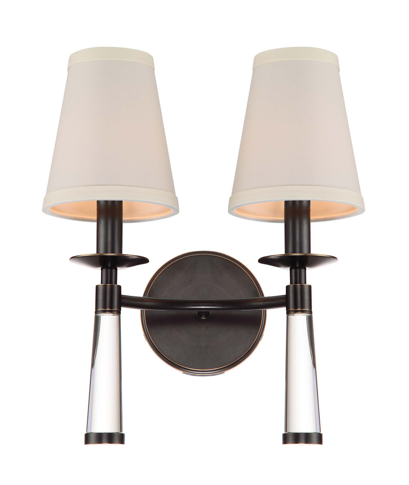 Baxter 2 Light Oil Rubbed Bronze Sconce