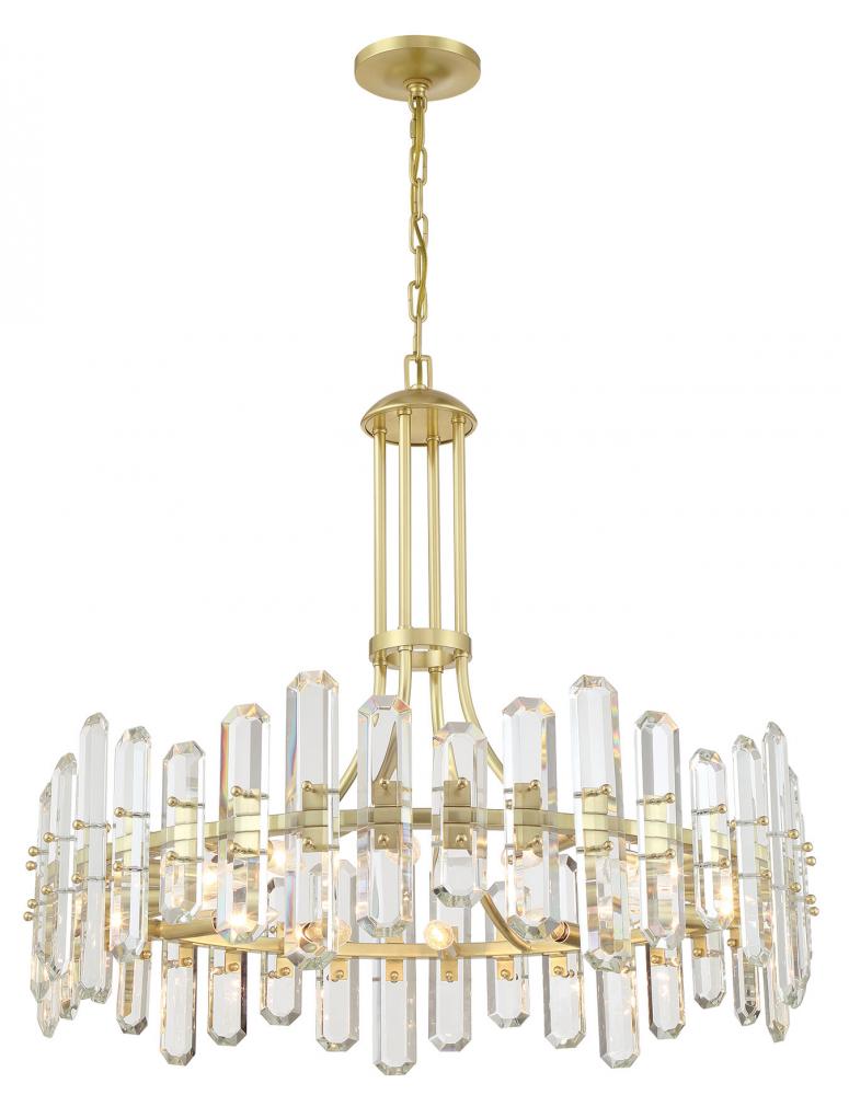 Bolton 12 Light Aged Brass Chandelier