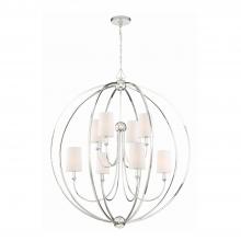  2246-PN - Libby Langdon Sylvan 8 Light Polished Nickel Chandelier