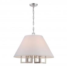  2256-PN - Libby Langdon Westwood 6 Light Polished Nickel Chandelier