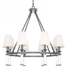 Crystorama 8867-OR - Baxter 8 Light Oil Rubbed Bronze Chandelier