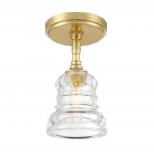  GRG-1040-AG_CEILING - Gregory 1 Light Aged Brass Semi Flush Mount