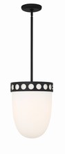 Crystorama KIR-B8103-BF - Kirby 3 Light Black Forged Chandelier Pendant