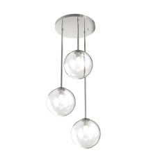  DVP27053CH-CL - Courcelette 3 Light Cluster Pendant