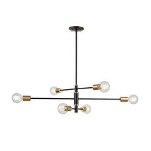 DVI DVP41102BR+GR - Lake Loft 6 Light Pendant