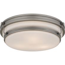 Quoizel QFL6776AN - Grafton 3-Light Antique Nickel Flush Mount