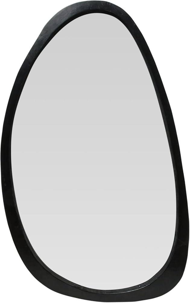 Oblong Mango Wood Framed Wall Mirror