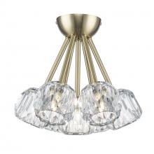  11737 AG - Crystal Court 7 - Light Semi Flush Mount