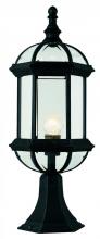  4182 BK - Wentworth 1-Light Atrium Style Post Mount Lantern Head