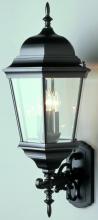  51000 BK - Classical Collection, Traditional Metal and Beveled Glass, Armed Wall Lantern Light