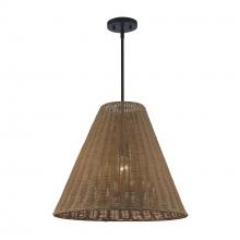  PND-2244 BK - Harmony 1 - Light Woven Pendant