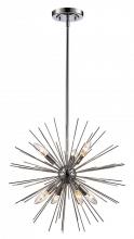  MDN-1451 PC - 7LT-PENDANT STARBURST-PC