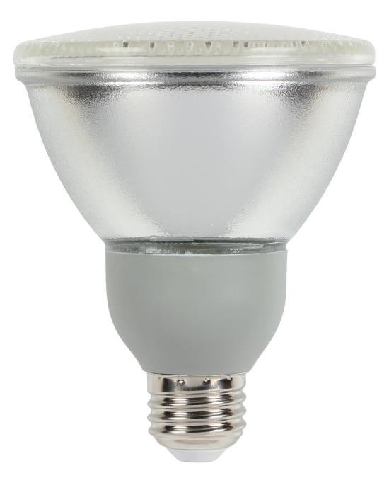 15W PAR30 CFL  Glass Reflector Warm White E26 (Medium) Base, 120 Volt, Box