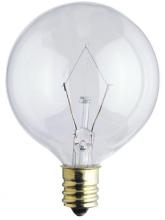 Westinghouse 382200 - 25W G16 1/2 Incandescent Clear E12 (Candelabra) Base, 120 Volt, Box