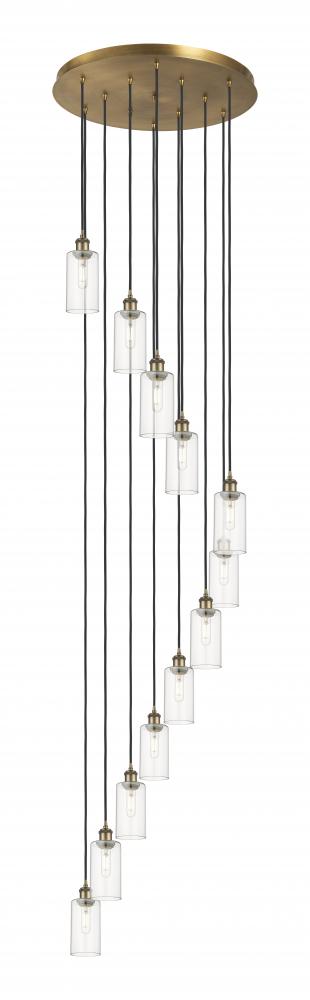 Crown Point - 12 Light - 24 inch - Brushed Brass - Multi Pendant