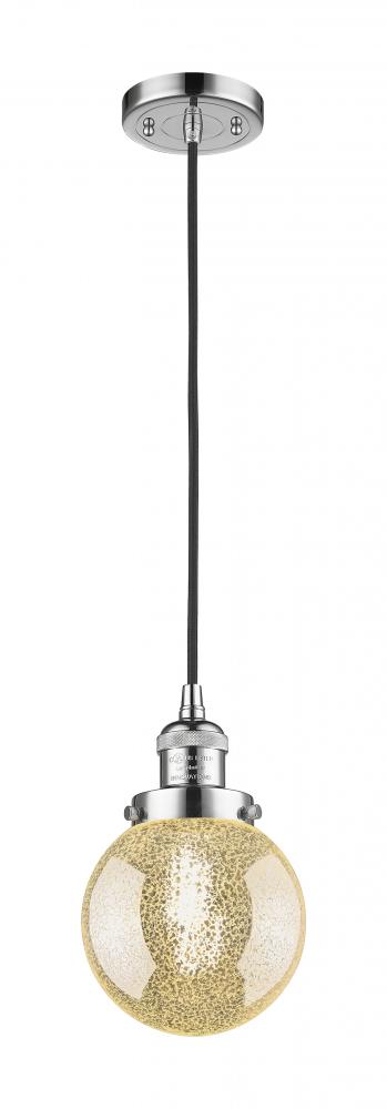 Beacon - 1 Light - 6 inch - Polished Chrome - Cord hung - Mini Pendant