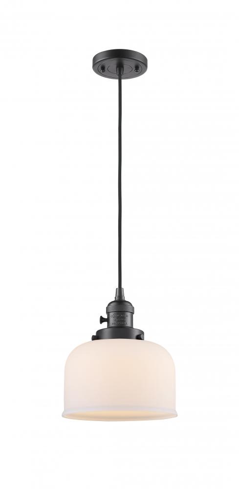 Bell - 1 Light - 8 inch - Oil Rubbed Bronze - Cord hung - Mini Pendant