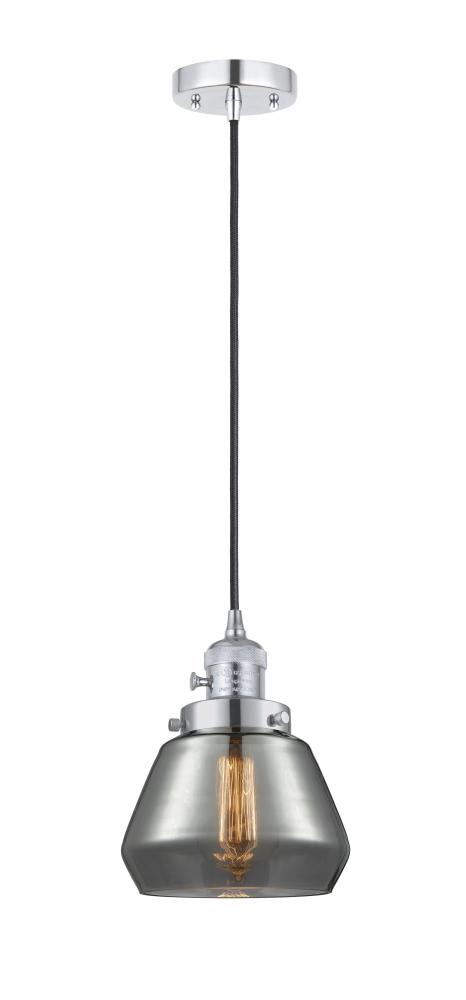 Fulton - 1 Light - 7 inch - Polished Chrome - Cord hung - Mini Pendant