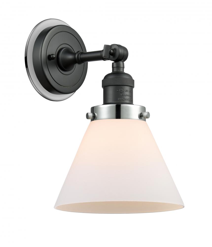 Cone - 1 Light - 8 inch - Matte Black - Sconce