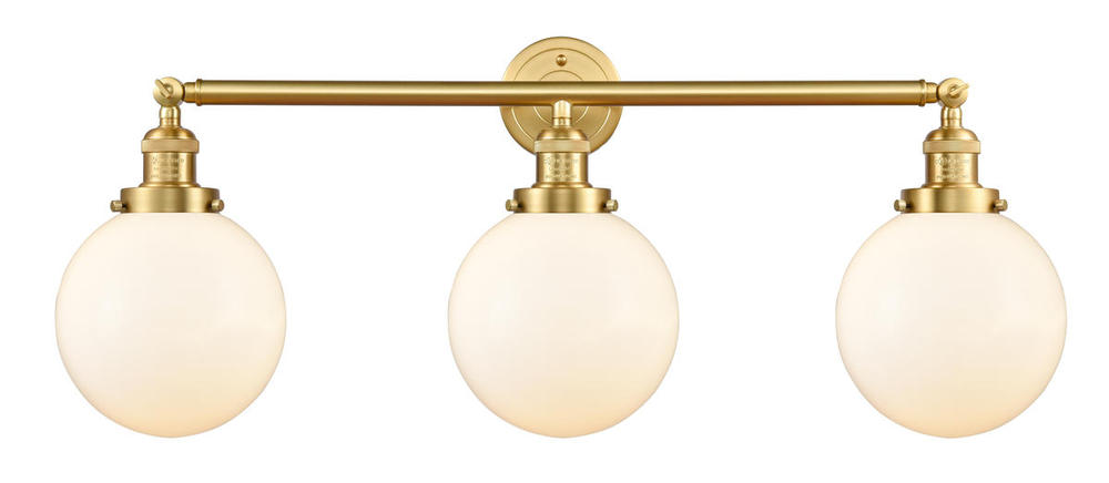 Beacon - 3 Light - 32 inch - Satin Gold - Bath Vanity Light