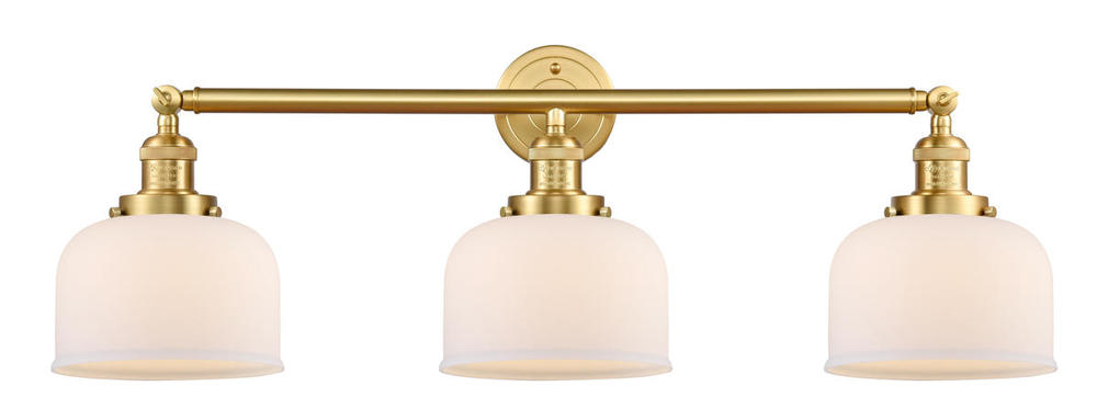 Bell - 3 Light - 32 inch - Satin Gold - Bath Vanity Light